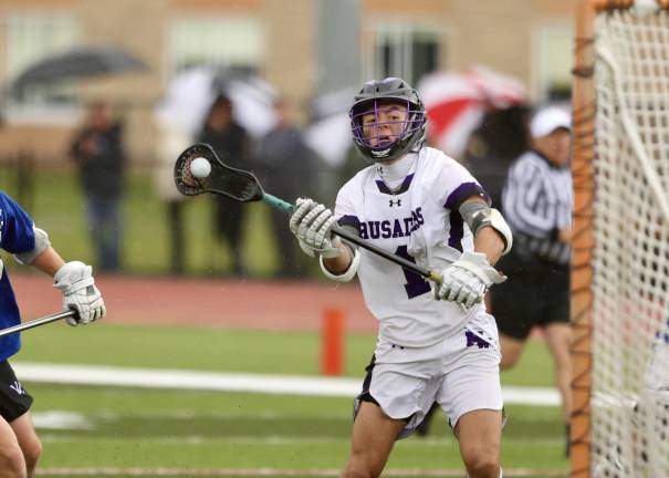 #1, Gavin Fitzgibbon scores one of his 4 goals in the game