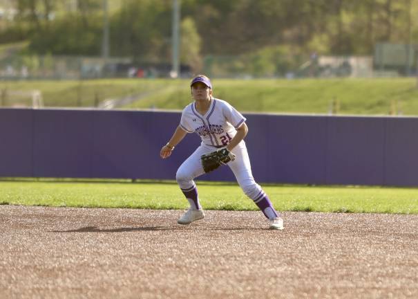 #21 Crusader 2nd baseman Dani Gunning eyes a Tiger pop up