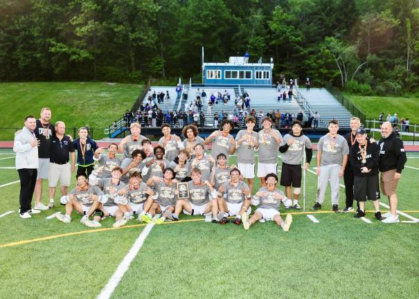 The 2026 Section 9 Lacrosse Champion Crusaders.