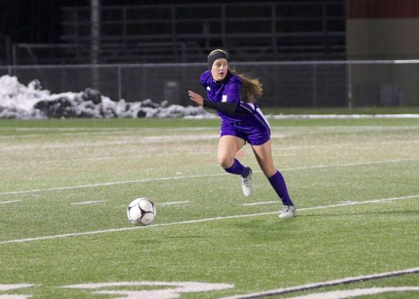 Photos by William Dimmit Kiki Goodwin scored the Crusaders' first goal.