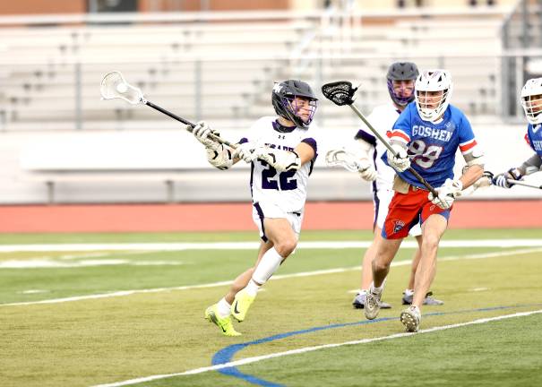 #22 Anthony Severo takes a shot in the third quarter
