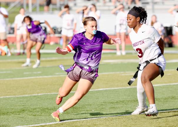 #10 Elaina Wood ends her career leading the Crusaders in all time tackles and sacks.