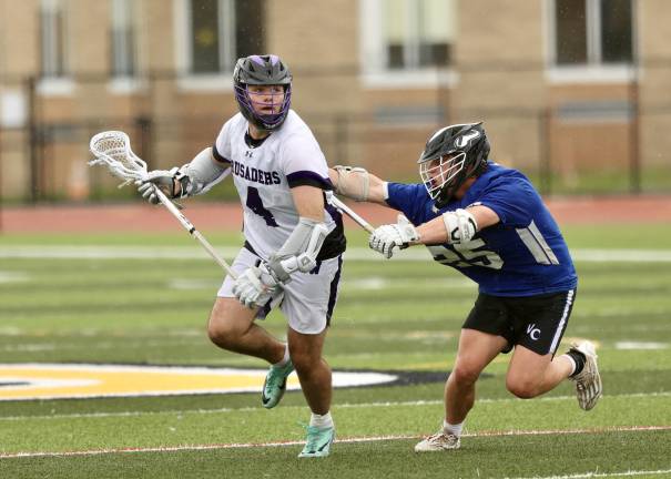 Ryan Behringger #4, had 3 Goals and 6 assists in the game