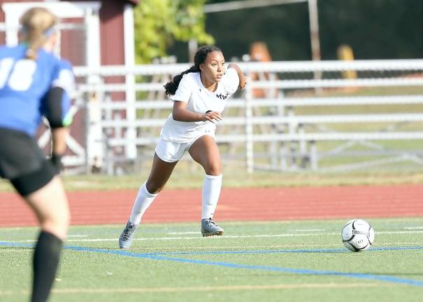 Photos by William Dimmit Kayla Harvey (#6) had a goal and an assist in the game against Kingston.