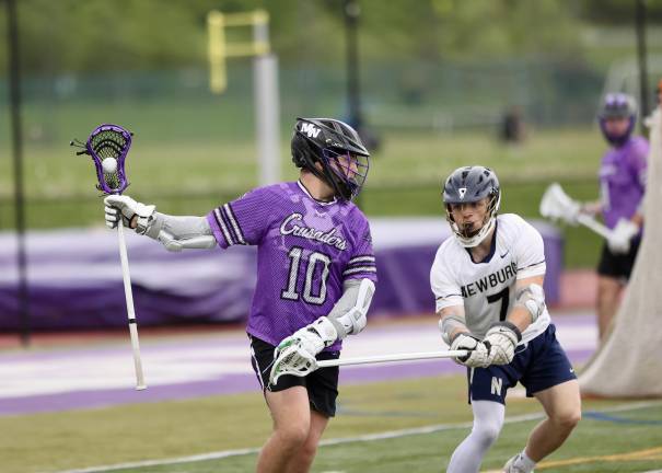John Gennaro #10, scored 8 goals to lead the Crusaders