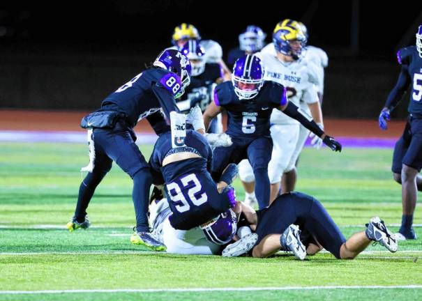 The Crusaders’ defense held up the Bushmen’s offense all night.