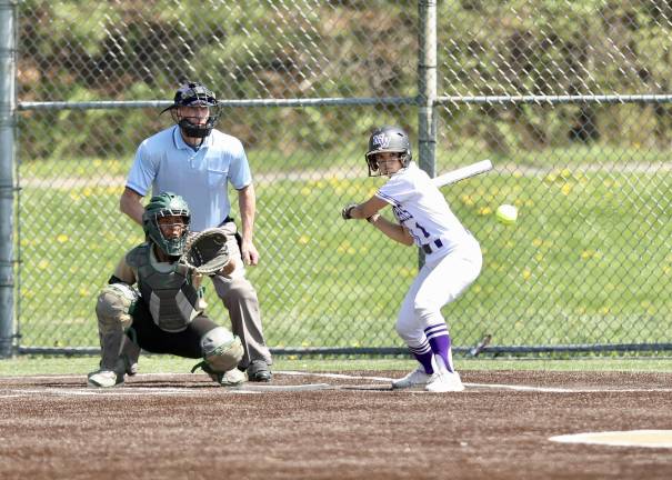Danni Gunning #1, led off the game with a triple.