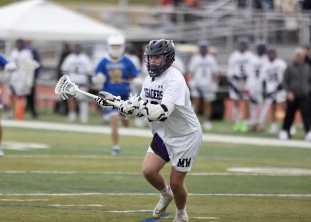 John Gennaro, #10, scored four goals in the game.