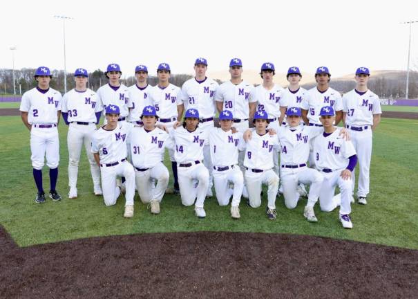 The Monroe-Woodbury Crusaders varsity baseball team.