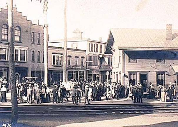 The center of the Village of Monroe, circa 1905.