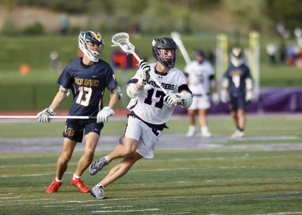 #17 Liam Williamson attacks the Bushmen in the first quarter.