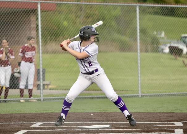 Erin Coyle, #2, has had another strong year for the Crusaders in center and at the plate.