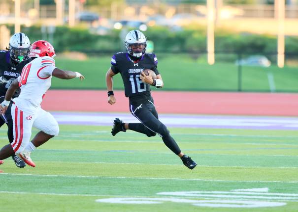 #16 Ethan Maldonado rushed for 175 yds with two TDs in the game.