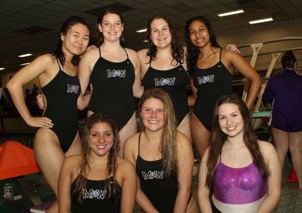 Crusader Seniors: Standing, from left to right, are: Tori Lee, Mary Kivlehan, Emma Mclnerney and Anusha Dawson; and in front: Ashley Ayala, Mackenzie Tuttle and Brigid Carolyn. Not pictured Karolina Smiechowski.