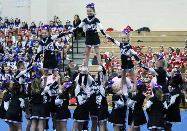 Provided photos The Junior Pee Wees at the recent RCPW County Competition at Monroe-Woodbury High School.