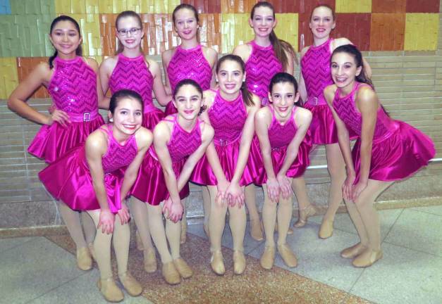 &quot;This Girl:&quot; Back row: Sofia Morales, Meghan Jezik, Abby Auty, Kerry Behringer and Nora Gmelch; and in front: Bridget Quiroga, Sofia Bevacqua, Carleigh Newman, Emily Rita and Madison Vassallo.