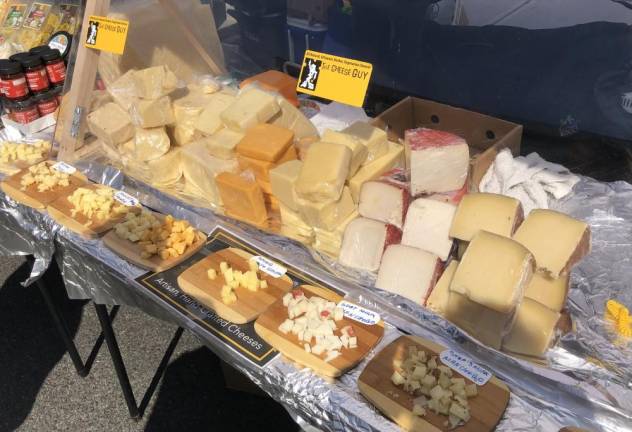 A selection of The Cheese Guy’s cheeses and samples