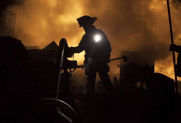 Photo by Chris Ramirez from his documentary, “Sullivan Fire: The story of volunteer firefighters.”