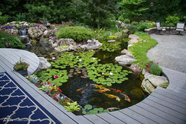 One of many water features to see during this year’s Water Garden &amp; Pond Tour, hosted by Garden State Koi.