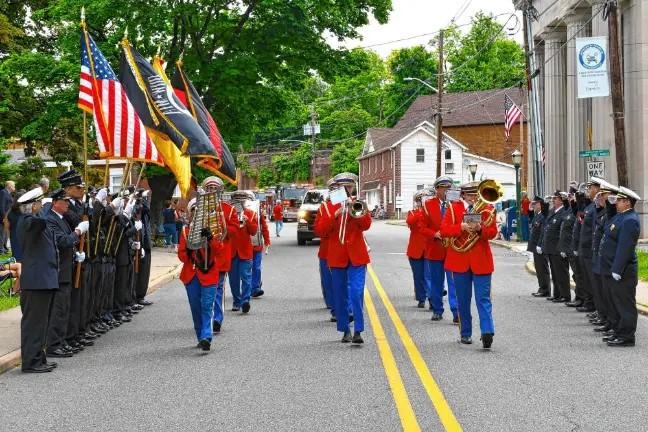 The Franklin Band marches in the Memorial Day Parade last year in Franklin. (File photo by Maria Kovic)