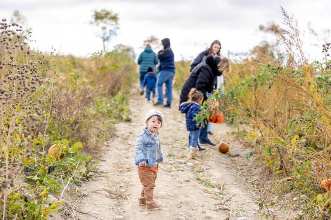 Jack Schmitt enjoying the fall festivities at the Wright Family Farm in Warwick, NY. (Photo by Sammie Finch)