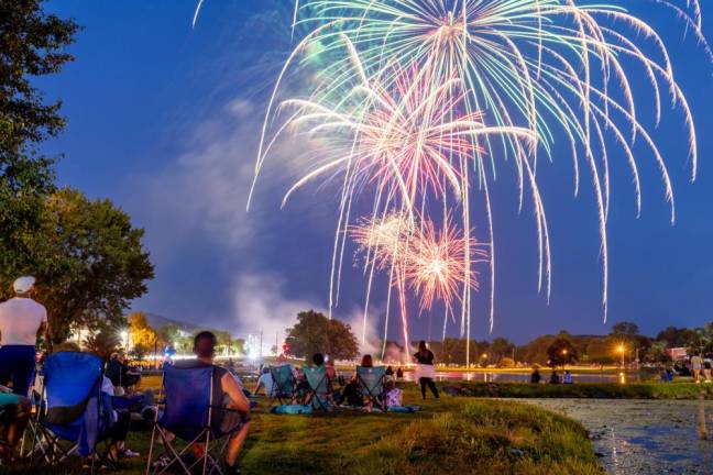 As the firework show concluded, the thunder began to roll in, giving its own applause of the firework show.