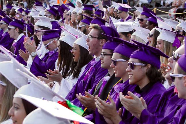 Seniors react to Principal Daviid Bernsley's maxim: "Once a Crusader, always a Crusader."