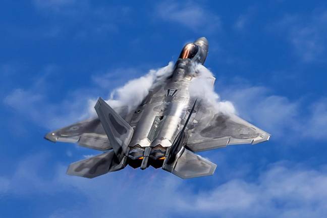 The 2025 New York Airshow’s popular “Wings for a Cause” program provides civic organizations and nonprofits with opportunities to earn donations in exchange for volunteer service. The Air Force F-22 Raptor (pictured) and other modern military aircraft will be featured during the show Aug 23-24 show.