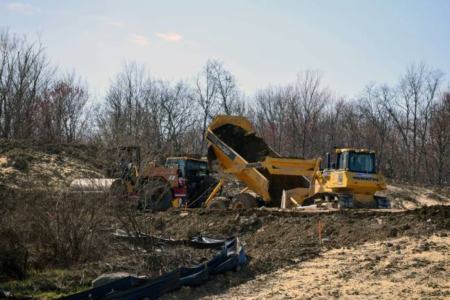 On March 22, development could be seen going on at the site, reportedly to remedy the violation which caused thelatest stop-work order.