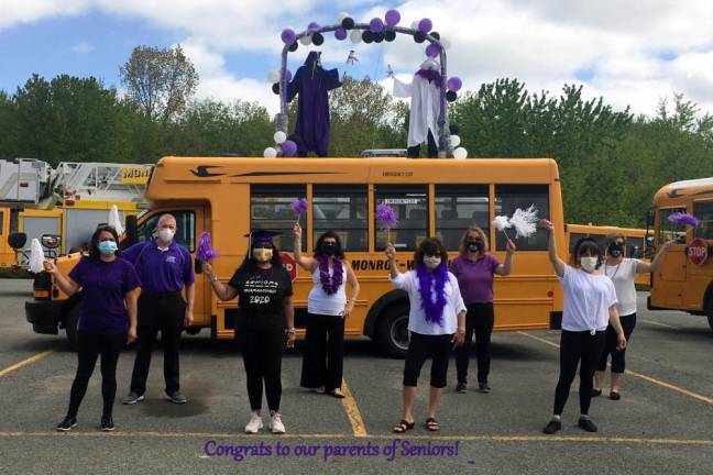 The Monroe-Woodbury Transportation Department salutes the 2020 senior class. Photos provided.