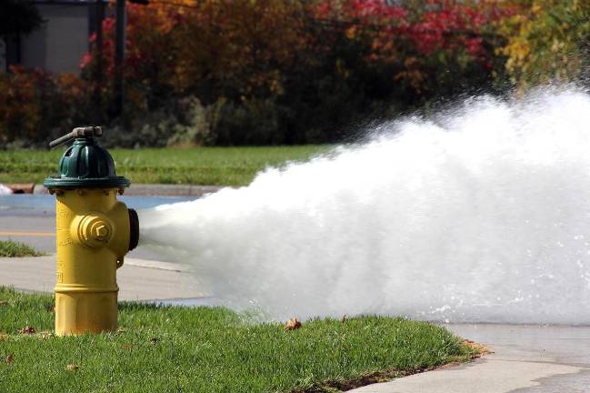 Area hydrant flushing reminder