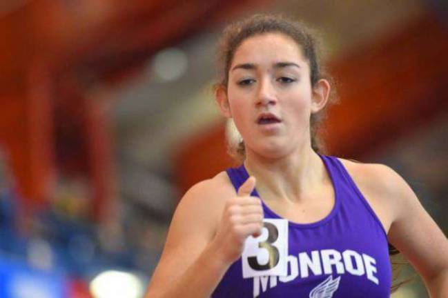 Daniella Napoli won the 1000m Run at the OCIAA Championship held Saturday at West Point in a time of 3:03.91.