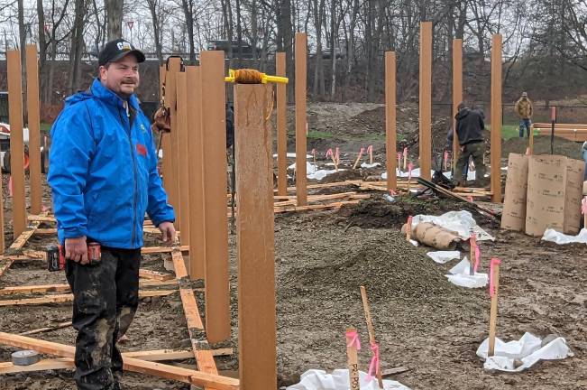 Volunteers at the first day of Airplane Park Build Week. Photo by Judy Ronay Photography.