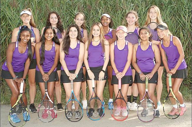 The undefeated and OCIAA Division I champion Monroe-Woodbury Girls Varsity Tennis Team.