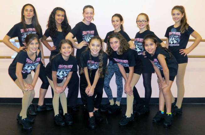 Terpsichore Hip Hop Company: Back row: from the left: Madison Travaglione, Yasmine Peralta, Kourtney Schaffer, Emily Rita, Grace McCleary and Julia Pierce. Front row: Sydni Belnick, Bridget Quiroga, Adrianna Lulgijuraj, Sofia Bevacqua and Alexa Roman.