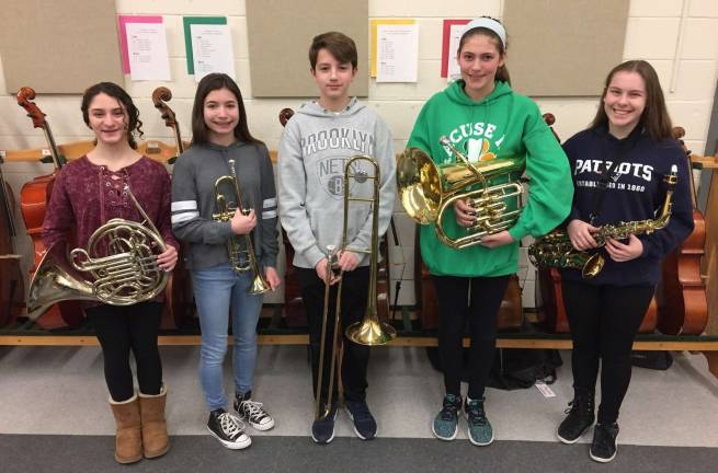 M-W Middle School students selected for 2018 NYSBDA Honor Band