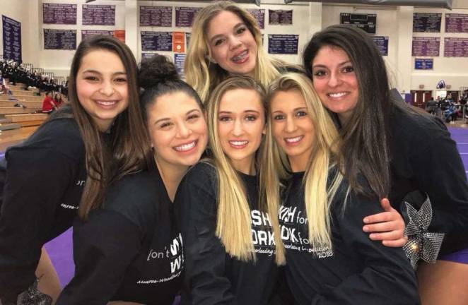 Photos by William Dimmit Beginning in front, from left to right, the 2018 M-WHS Cheerleading seniors are: Gianna Scancarello, Lauren Friedman, Lauren Barczak, Kerry Callahan and Toni Scancarello; and in back: Taylor Gutierrez.