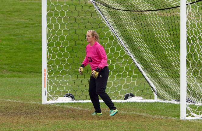 Goalie Erica Doering shut out the Vikings of Valley Central last Thursday.