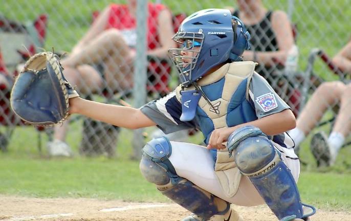 Brandon Schwarz working behind the dish.