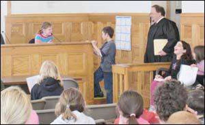 North Main third-graders take the stand in Monroe Village Court