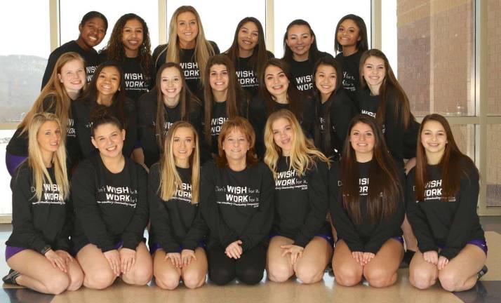 The Monroe-Woodbury Varsity Cheerleading team.