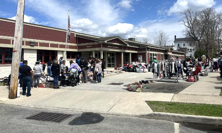Crowd shops at 2024 Spring Community Yard Sale. This year’s event is scheduled for April 18.