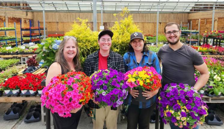 Carol Kobetitsch, Margaret (Maggie) Malaspina, Marilyn Mench and Ryan Kobetitsch.