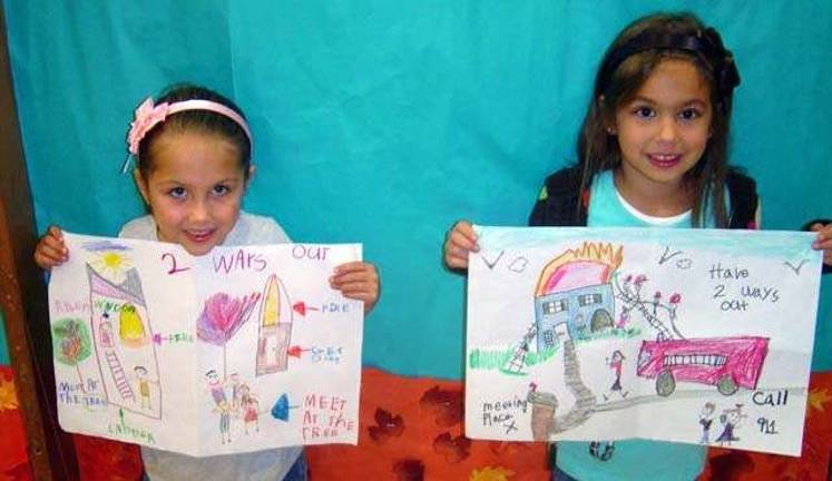 Smith Clove Elementary first place winners: Kindergartener Riley Smyth and first-grader Olivia Rostkowski