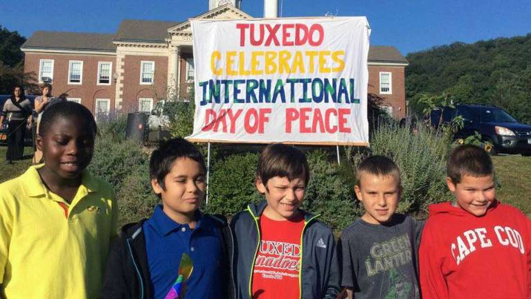Tuxedo's pinwheels commemorate International Day of Peace