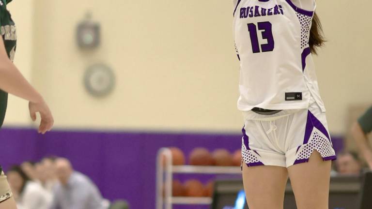 Gianna Pacciarelli hit four 3-pointers at home against FDR on Jan. 10.