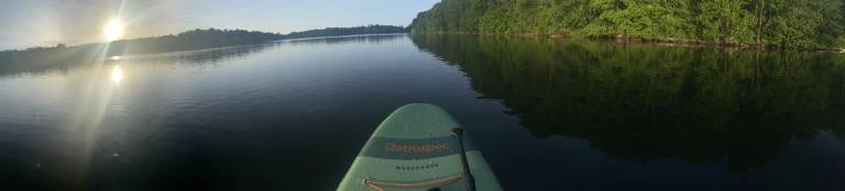 Paddleboarding Walton Lake. Photo: Molly Colgan