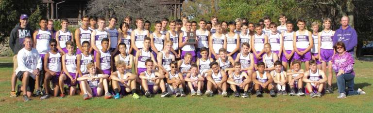The 2017 OCIAA meet Championship Crusaders Boys team.