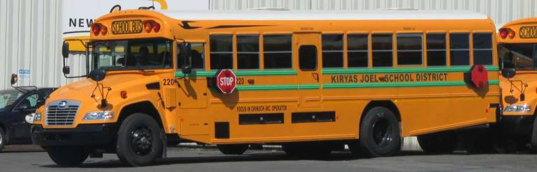 Photo courtesy of ThoseGuys119 via Flickr A Kiryas Joel school bus