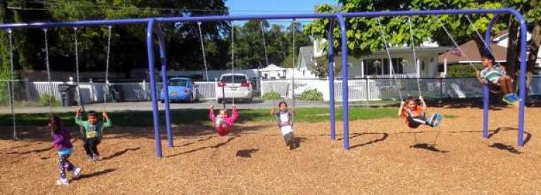 Smith Clove Elementary dedicates new playground equipment